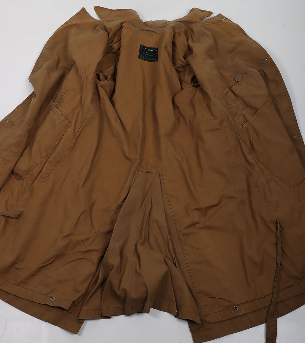 WW2 British Officers Trench Coat - Image 6 of 7