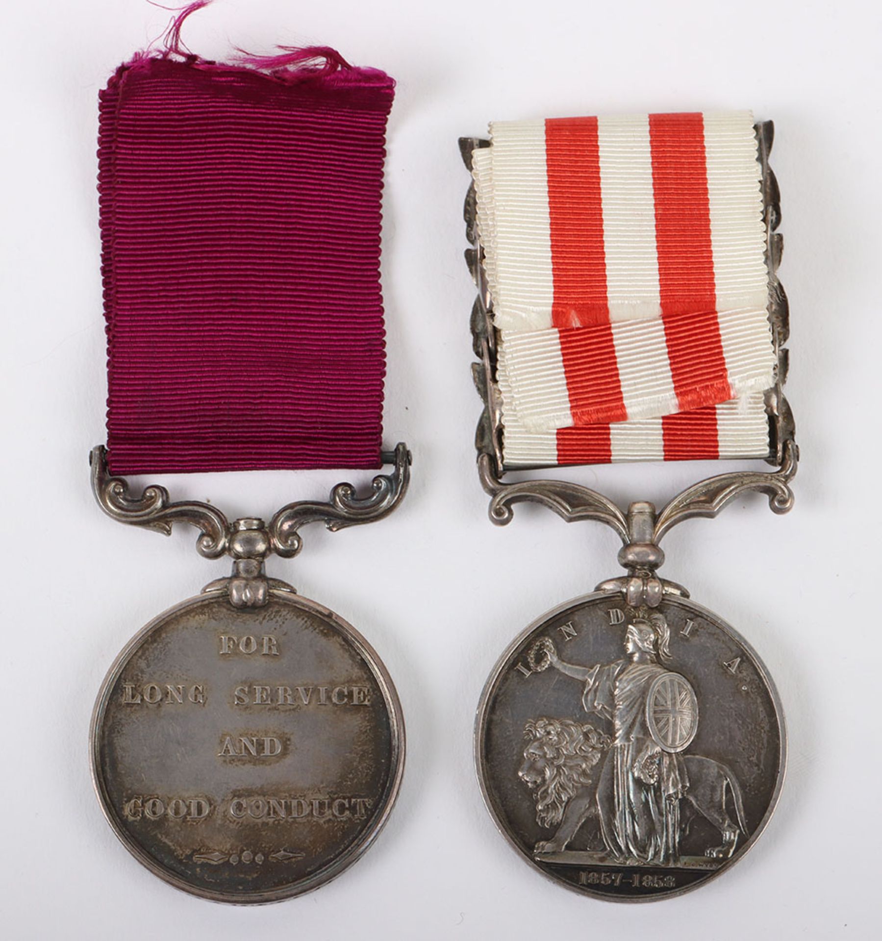 Indian Mutiny and Long Service Medal Pair to an Artilleryman Who Served in the Bengal Horse Artiller - Image 9 of 10