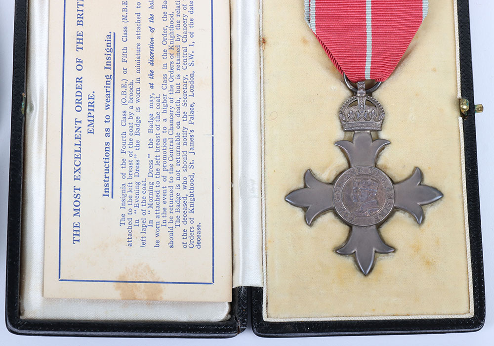 A Good Second World War Royal Air Force Volunteer Reserve, Air-Sea Rescue M.B.E. Medal Group of Eigh - Image 11 of 13
