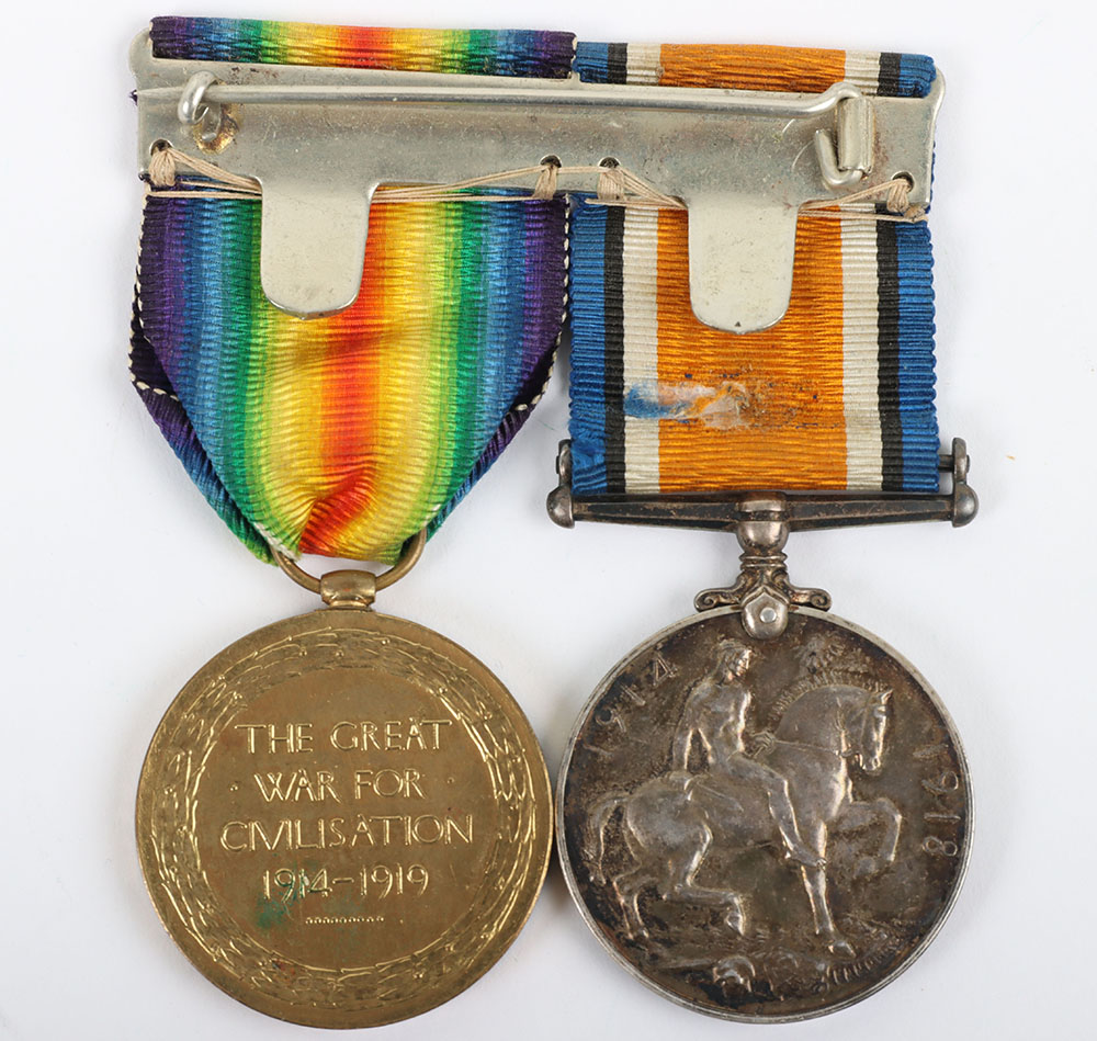 Great War 1919 Casualty Medal Pair to the 25th (County of London) London Regiment (Cyclists) - Image 6 of 6