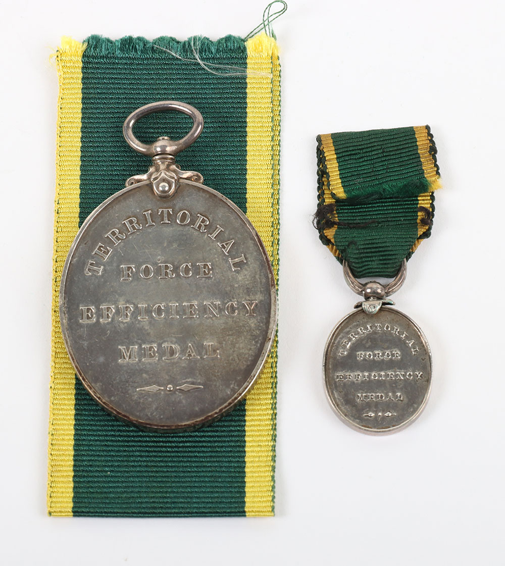Edward VII Territorial Force Efficiency Medal to the Durham Royal Garrison Artillery - Image 2 of 7