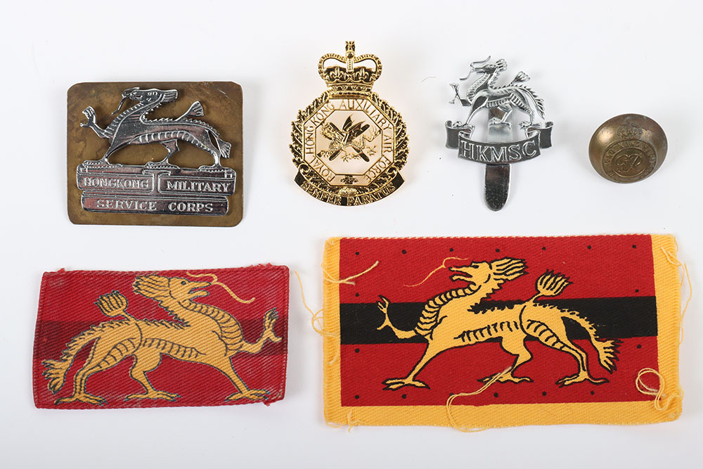 Grouping of Hong Kong Badges and Insignia