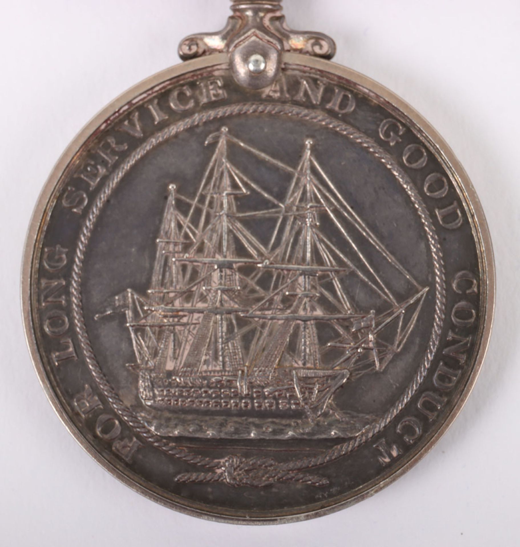 George V Royal Navy Long Service and Good Conduct Medal to the Coast Guard - Bild 5 aus 7