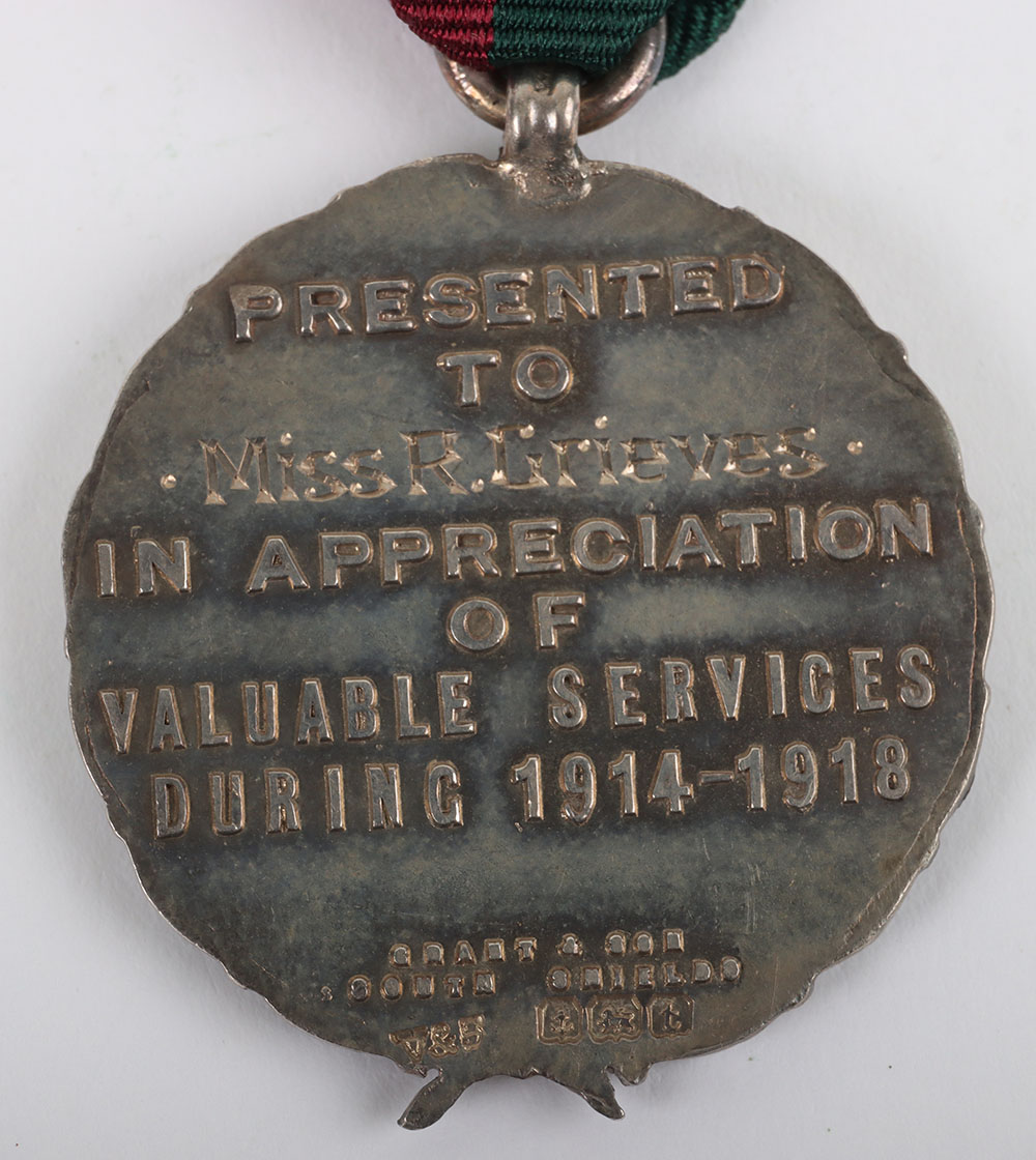 An Unusual Silver Great War Regimental Medal of Appreciation for the 3rd Battalion Durham Light Infa - Image 4 of 4