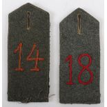 2x WW1 German Simplified Shoulder Straps