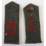 2x WW1 German M-15 Pattern Field Grey Shoulder Straps