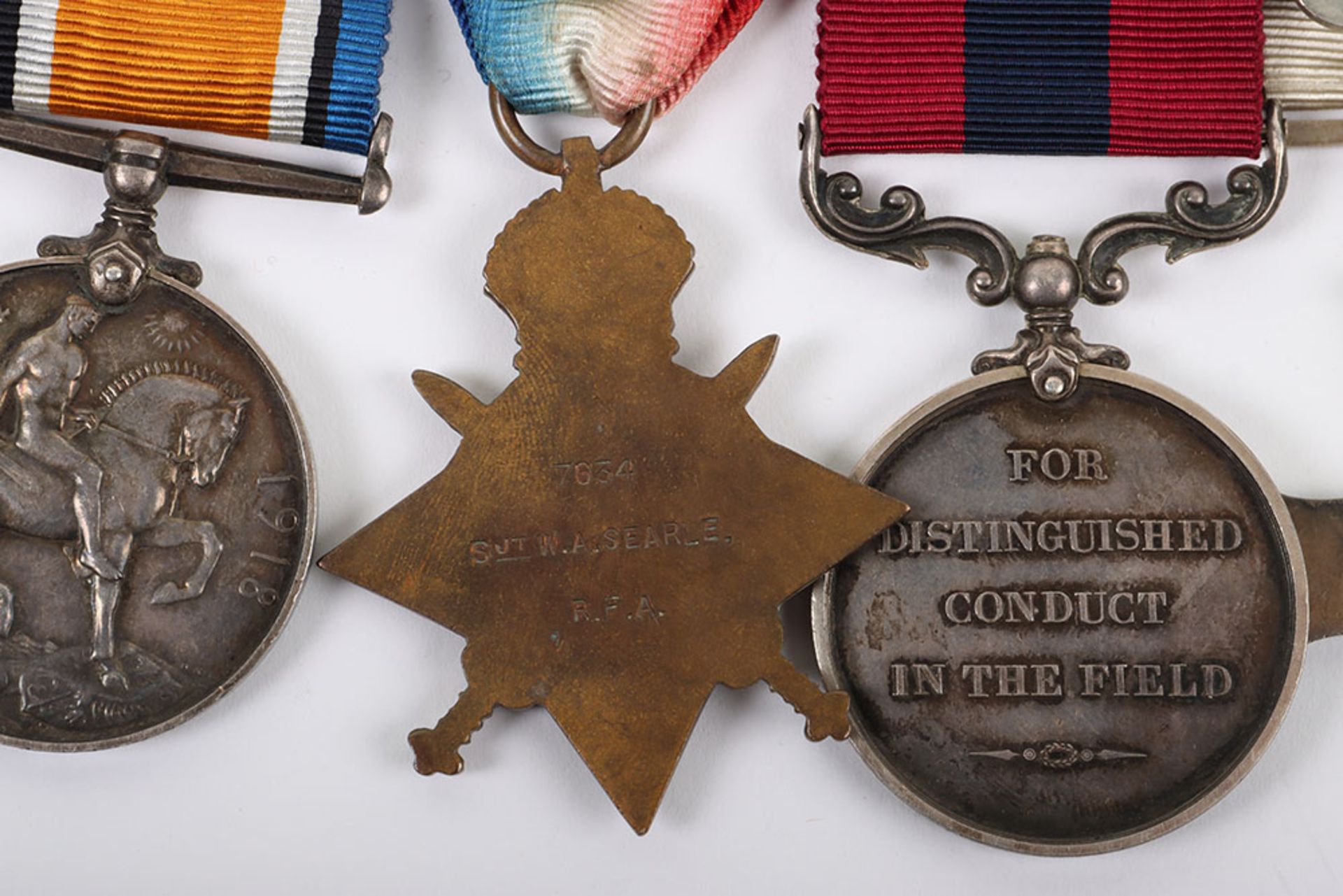 A Superb Great War Military Cross and Bar, Distinguished Conduct Medal Group of Seven to the Royal F - Bild 24 aus 28