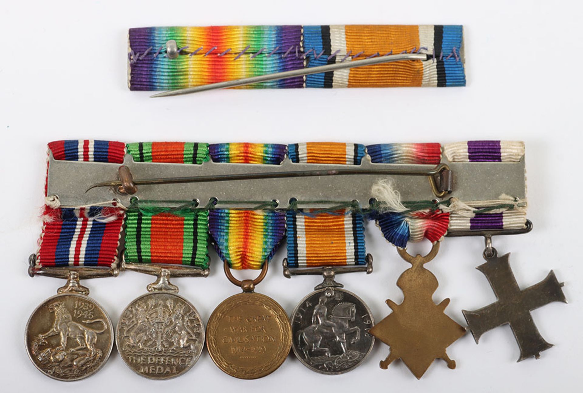 A Superb Great War Military Cross and Bar, Distinguished Conduct Medal Group of Seven to the Royal F - Bild 19 aus 28