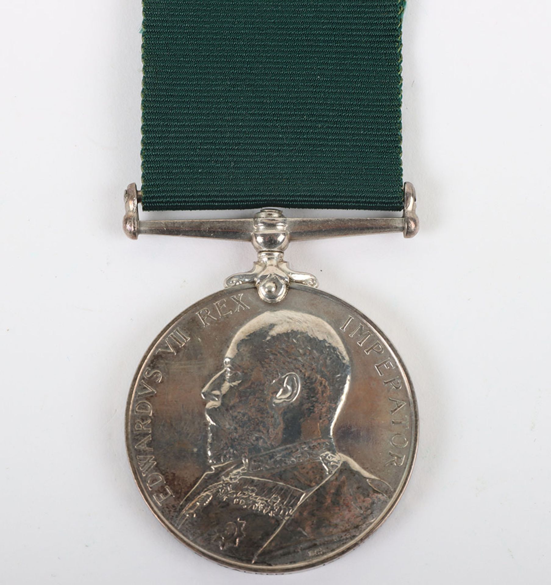 Edwardian Volunteer Long Service Medal to an Orderly Room Clerk in the Durham Royal Engineer Volunte