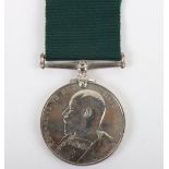 Edwardian Volunteer Long Service Medal to an Orderly Room Clerk in the Durham Royal Engineer Volunte