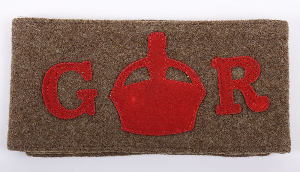 WW1 British Derby Scheme Armband of 2/9th London Regiment Interest