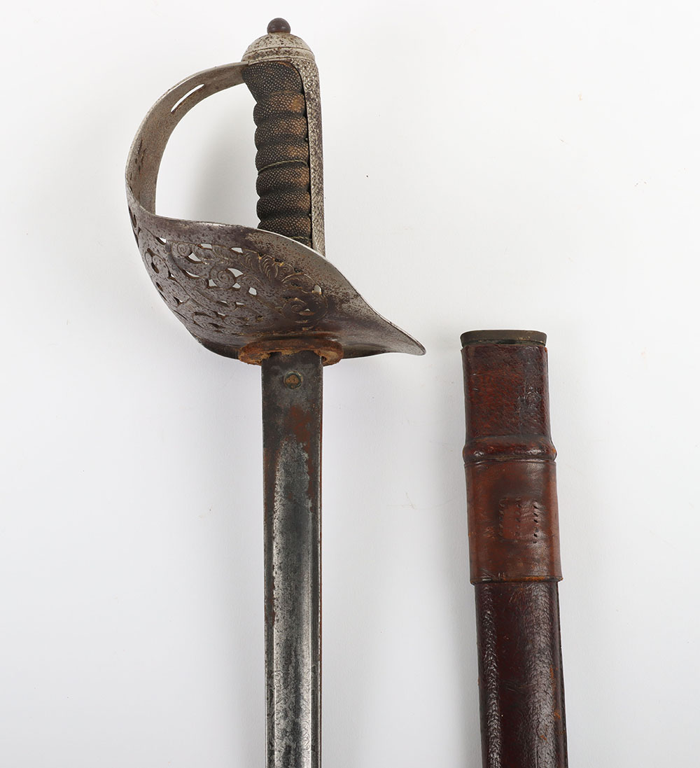 George V 1897 Pattern Infantry Officers Sword of North Staffordshire Regiment Interest