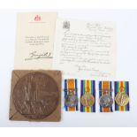 Great War Family Medal Groups to Two Brothers from Fulham Who Both Served in the London Regiment, On