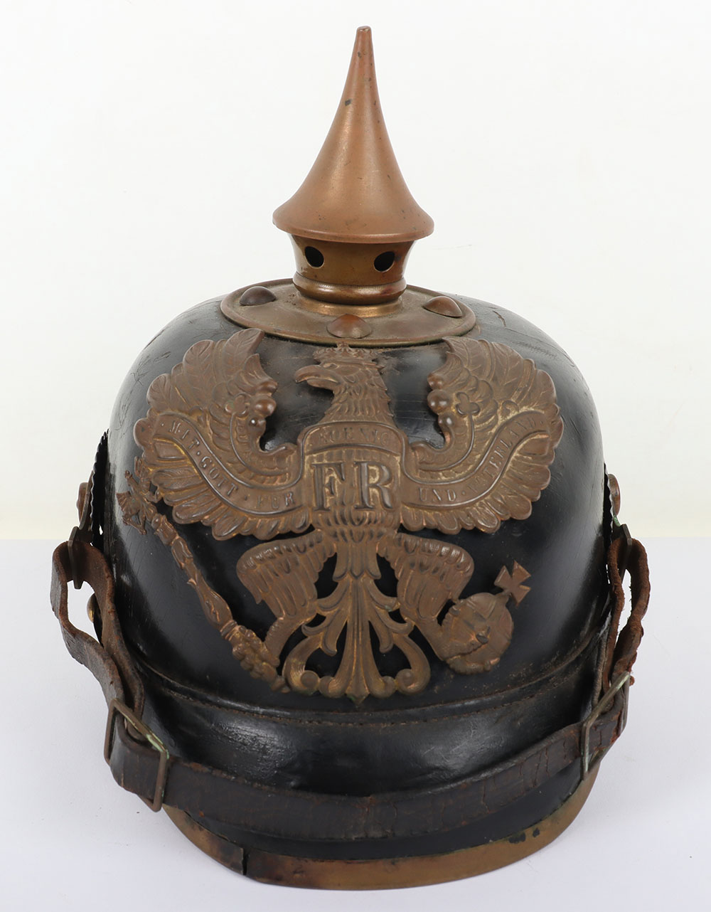 Imperial German Other Ranks Named and Regimentally Marked Pickelhaube to Infantry Regiment Nr 25 (1s - Image 11 of 12