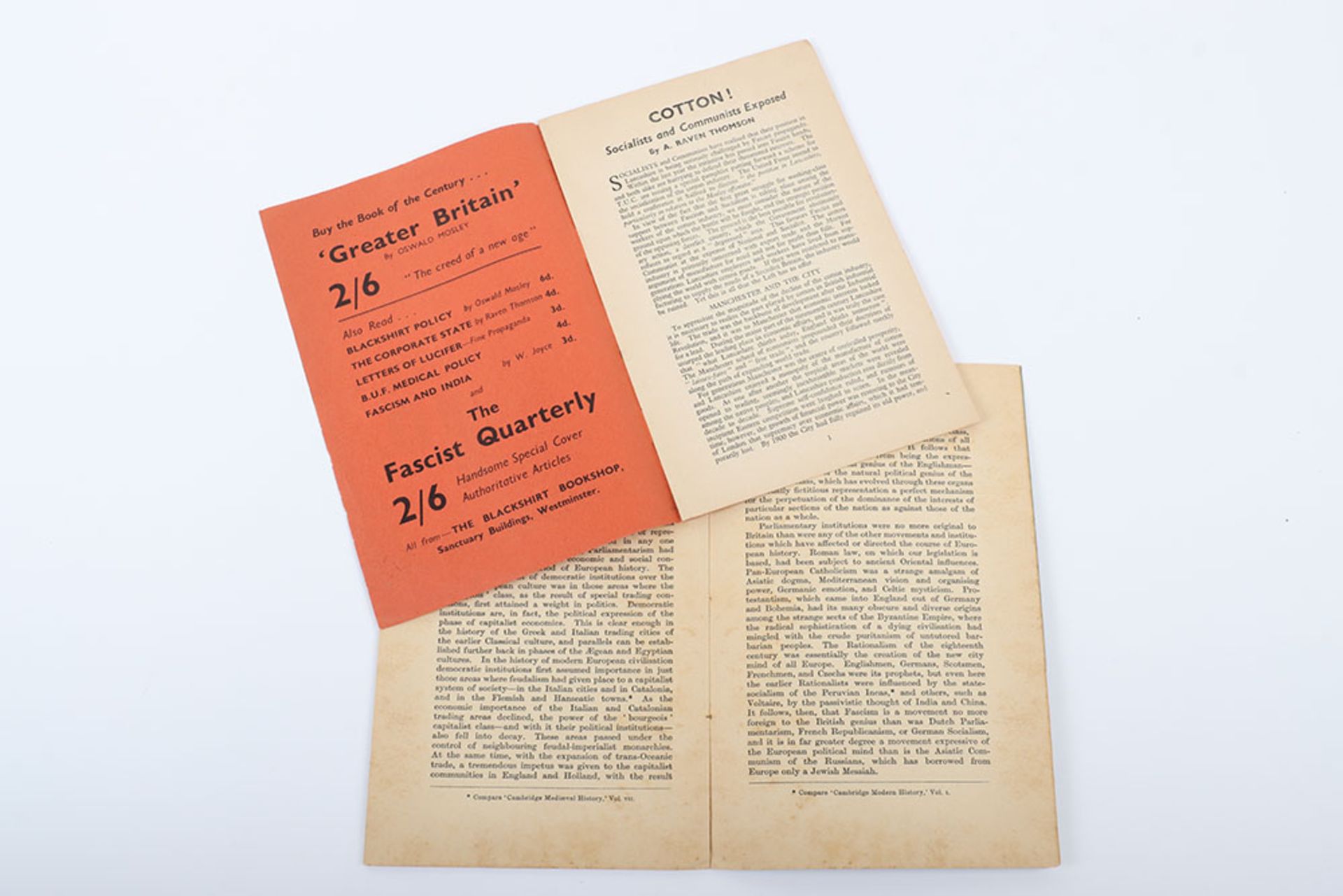 2x British Union of Fascists (B.U.F) Booklets - Bild 3 aus 3