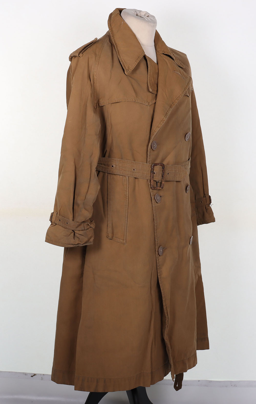 WW2 British Officers Trench Coat - Image 4 of 7