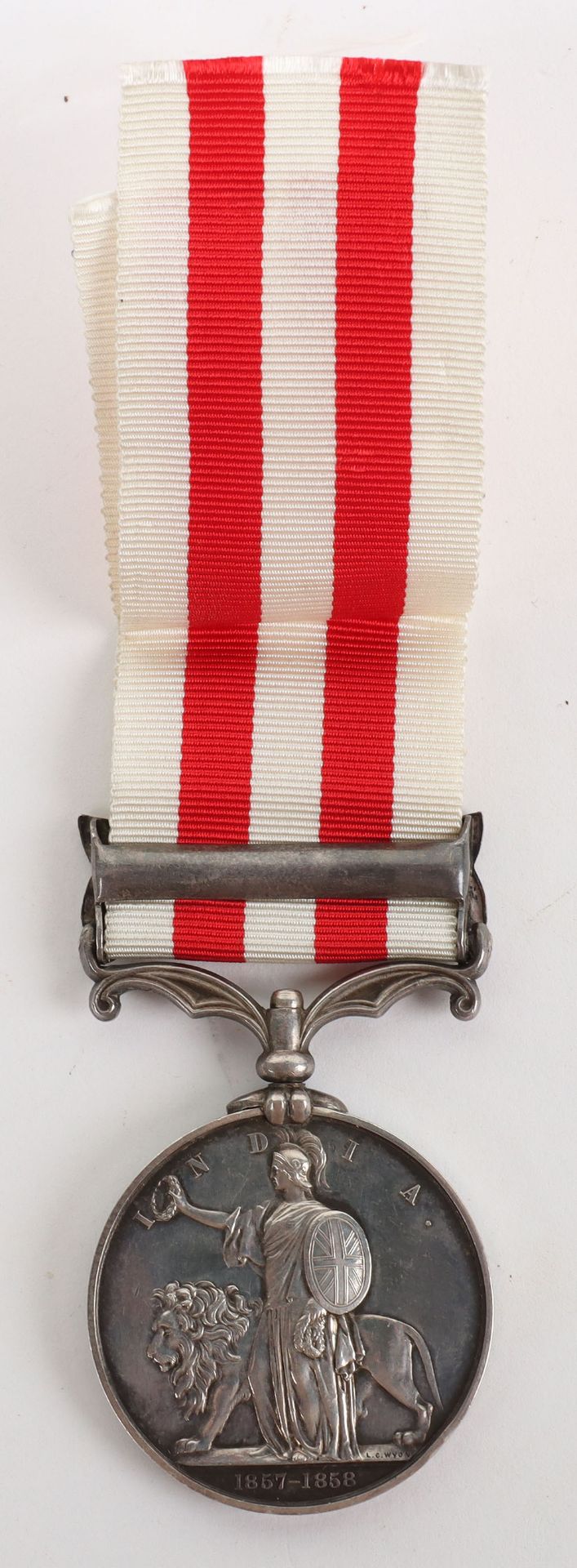 An Unusual Indian Mutiny Medal Awarded to a Gunner of the Artillery Recruit Depot Who Was Killed in - Image 4 of 6