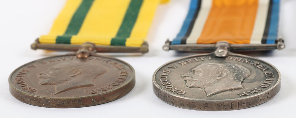 Great War Territorial Medal Group of Four to the London Brigade (Heavy Battery) Royal Artillery - Image 5 of 8