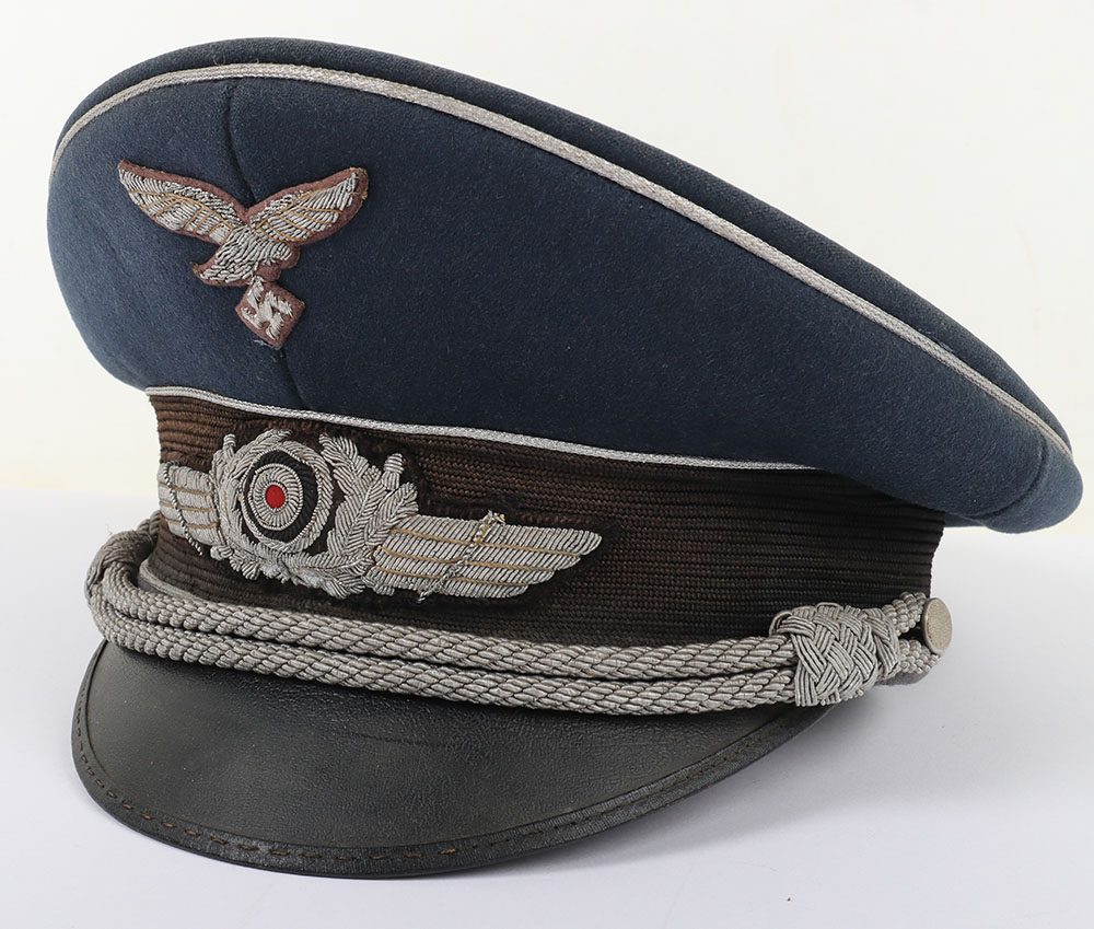 Historically Important Luftwaffe Officers Cap Belonging to Leutnant Rudolf Theopold, Pilot of Heinke - Image 6 of 15