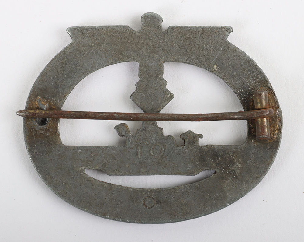 WW2 German Kriegsmarine U-Boat War Badge by Friedrich Orth, Wien - Image 5 of 7