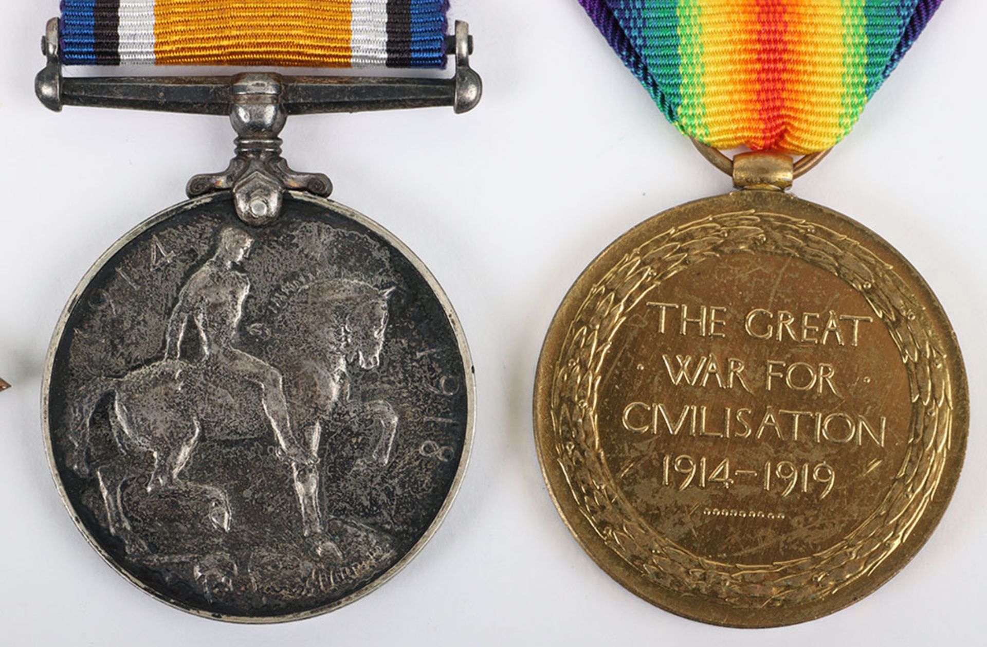 July 1916 Casualty 1914-15 Star Medal Trio to the 13th (County of London) Princess Louise’s Kensingt - Bild 4 aus 6