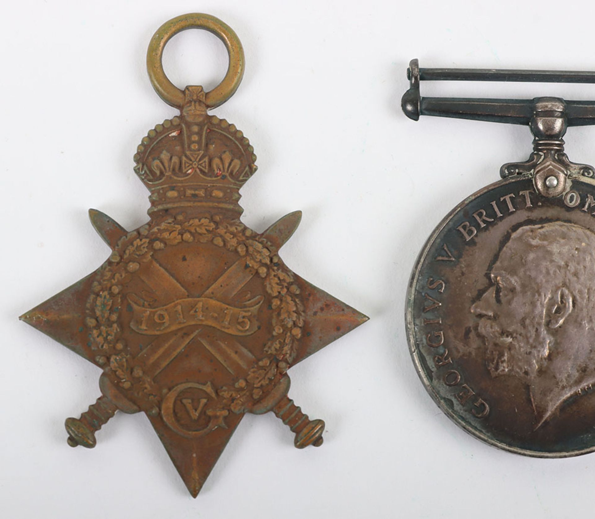 Great War 1914-15 Star Casualty Medal Trio to a Private in the 16th (Church Lads Brigade) Kings Roya - Bild 3 aus 6