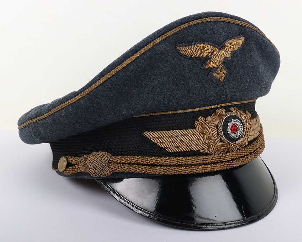 Rare WW2 German Luftwaffe Generals Peaked Cap by Erel - Image 5 of 9