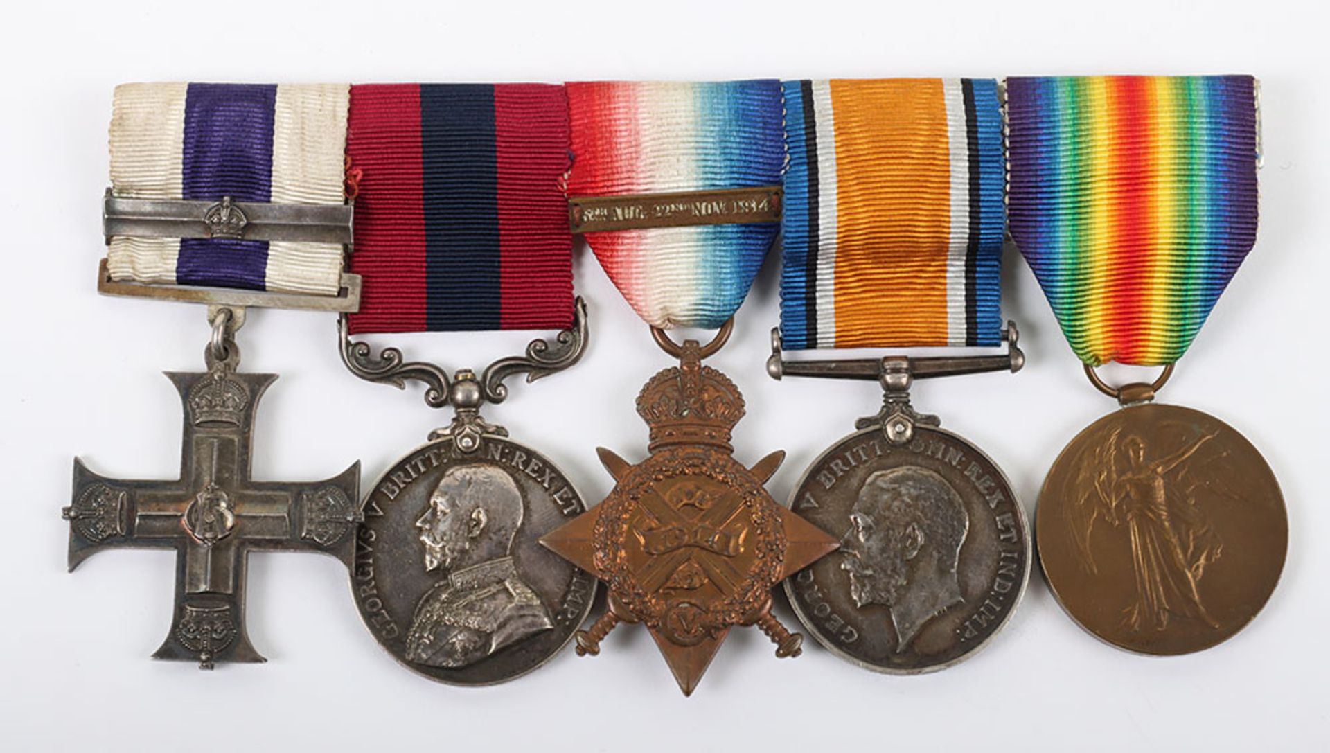 A Superb Great War Military Cross and Bar, Distinguished Conduct Medal Group of Seven to the Royal F - Bild 3 aus 28