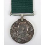 Edwardian Volunteer Long Service Medal to a Bugler in the 2nd Middlesex Volunteer Rifle Company