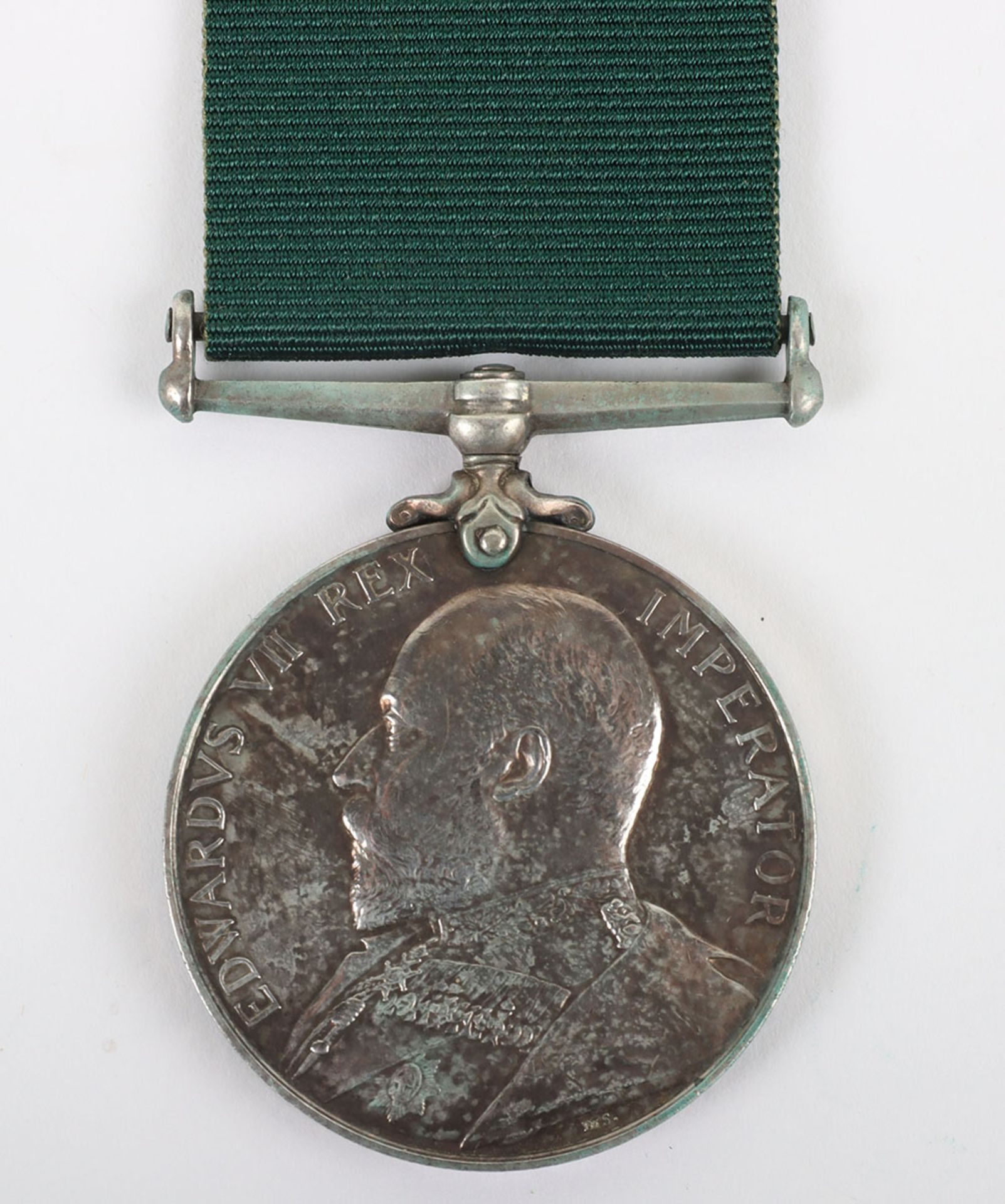 Edwardian Volunteer Long Service Medal to a Bugler in the 2nd Middlesex Volunteer Rifle Company