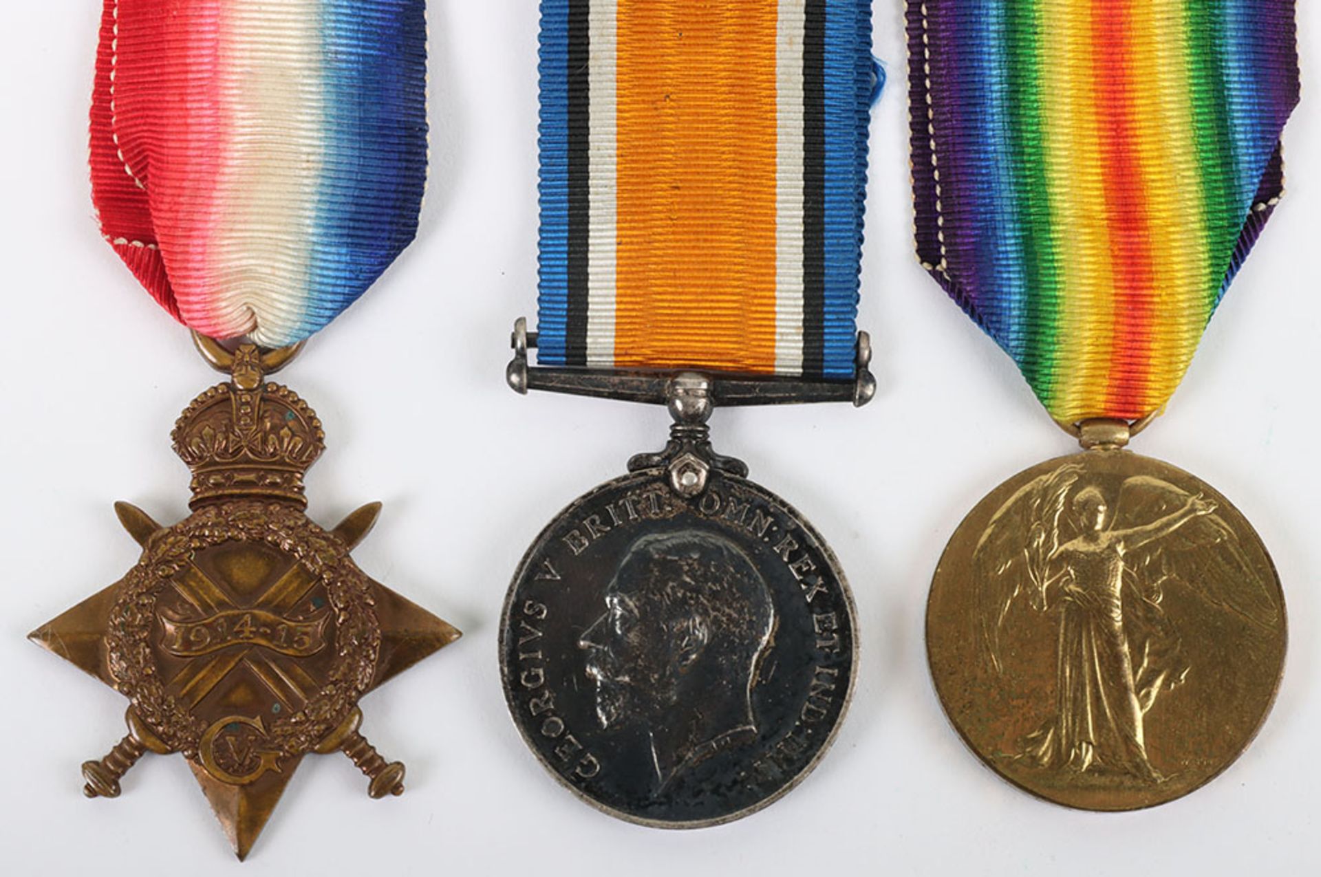 Great War 1914-15 Star Medal Trio to a Private in the 10th Battalion York & Lancaster Regiment Who W