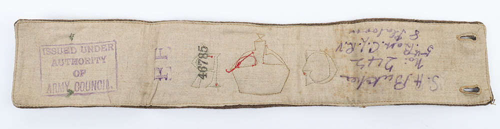 WW1 British Derby Scheme Armband of 5th Battalion City of London Rifle Volunteers Interest - Image 4 of 7