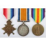 WW1 1914-15 Star Medal Trio to a Corporal in the King’s Own Yorkshire Light Infantry