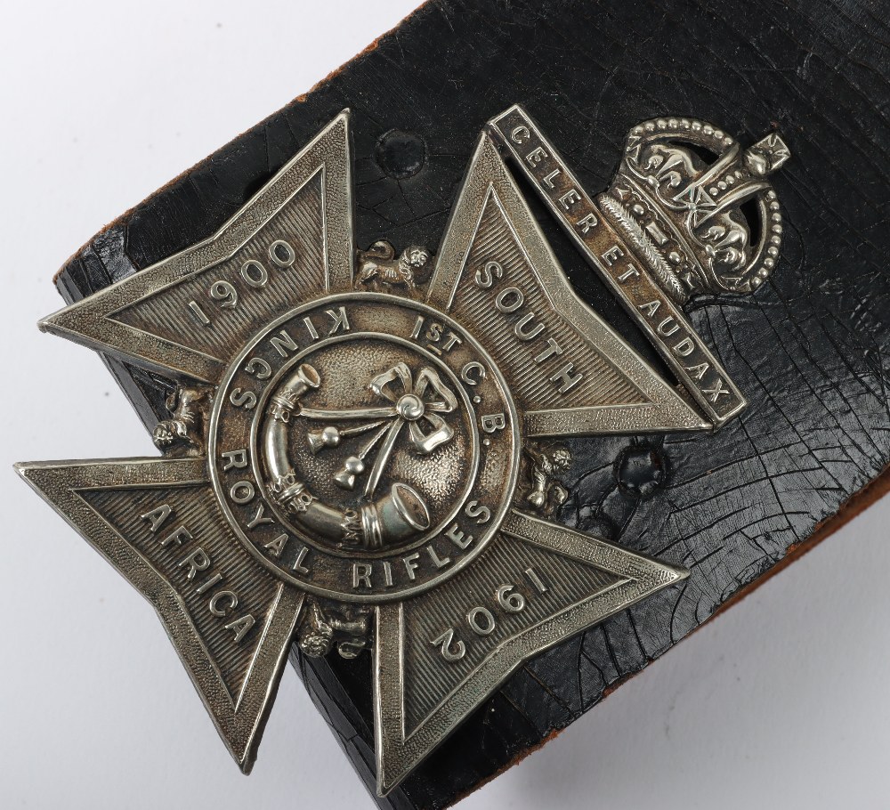 Post 1902 1st Cadet Battalion Kings Royal Rifle Corps Cross Belt and Pouch - Image 8 of 10