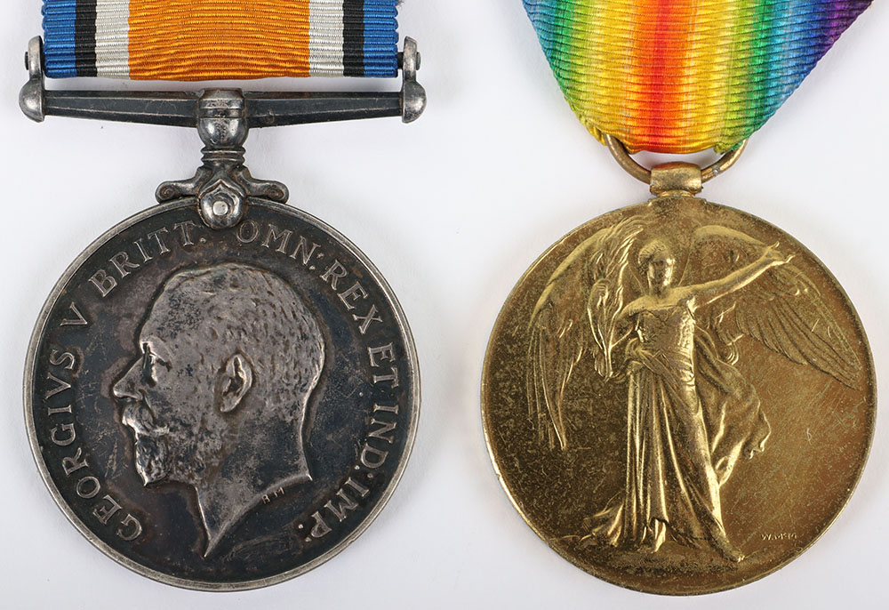 Great War Medal Pair 22nd (3rd County Pioneers) Battalion Durham Light Infantry - Image 2 of 6