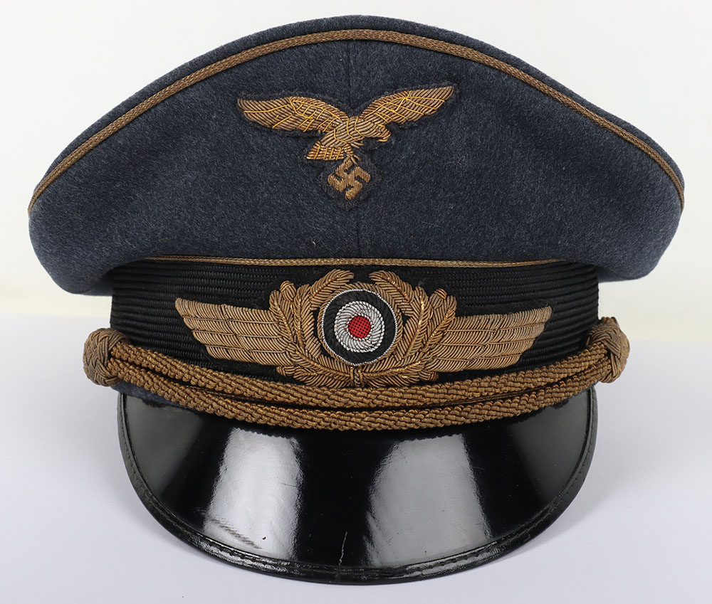 Rare WW2 German Luftwaffe Generals Peaked Cap by Erel