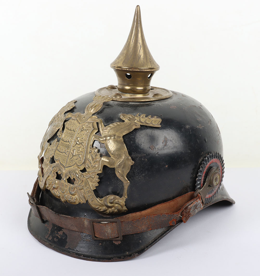 Imperial German Ersatz Tin Pickelhaube for a Wurttemberg Enlisted Ranks - Image 2 of 9