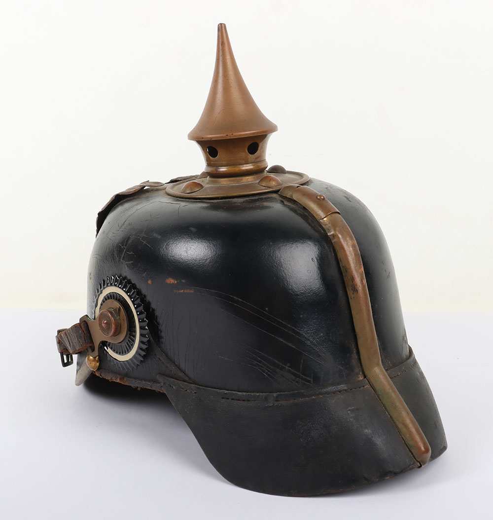 Imperial German Other Ranks Named and Regimentally Marked Pickelhaube to Infantry Regiment Nr 25 (1s - Image 5 of 12