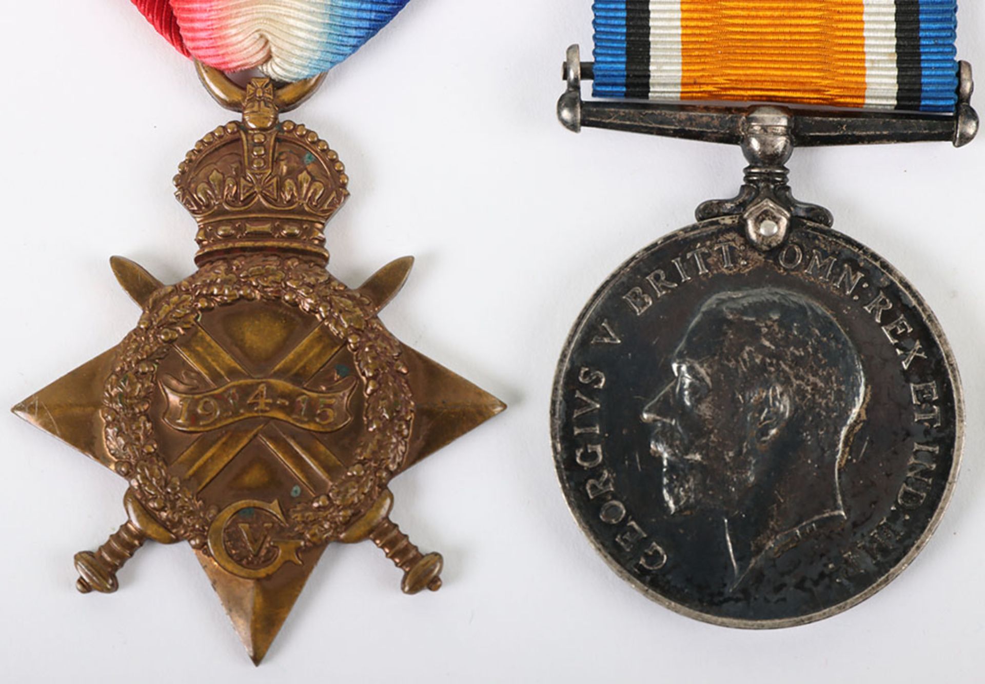 Great War 1914-15 Star Medal Trio to a Private in the 10th Battalion York & Lancaster Regiment Who W - Bild 2 aus 7
