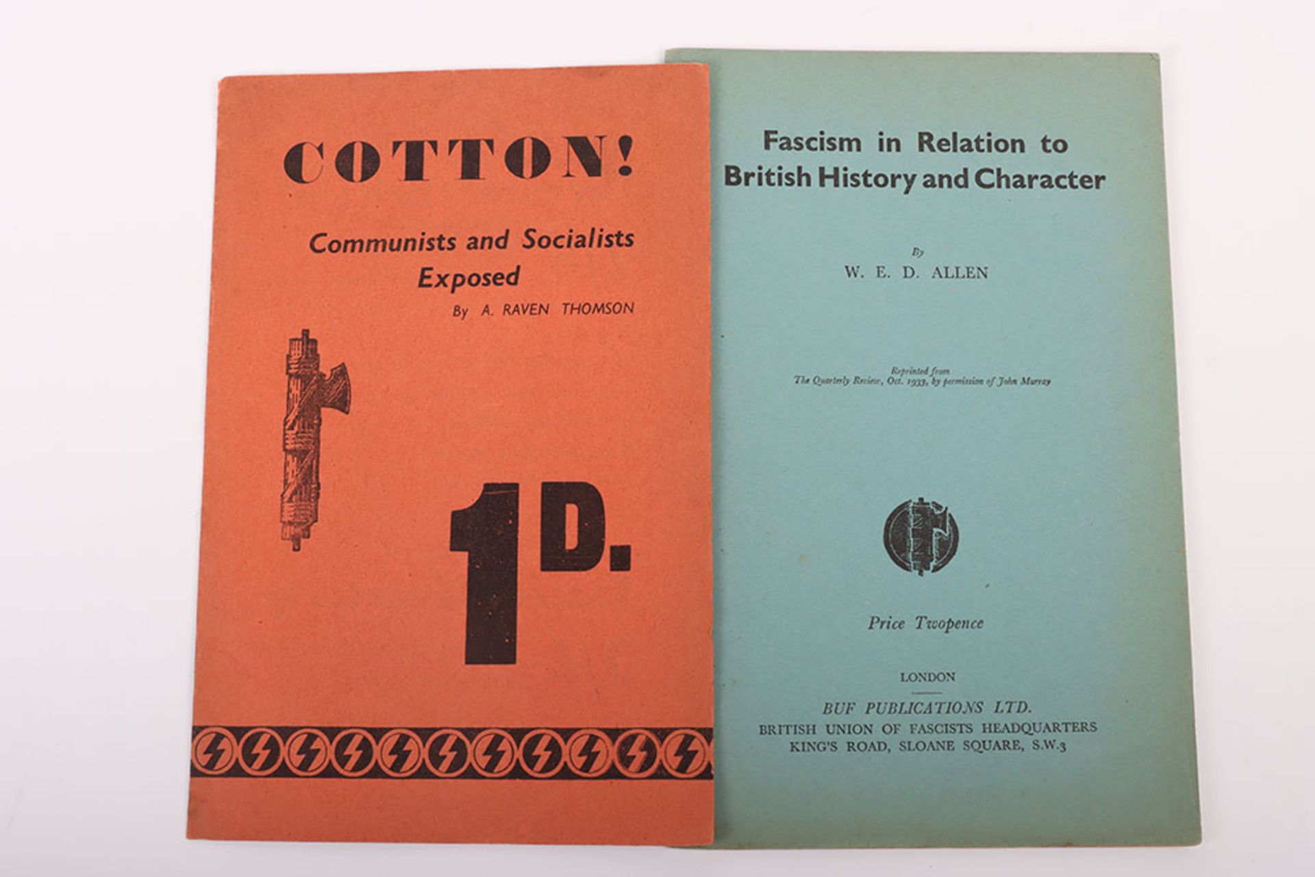 2x British Union of Fascists (B.U.F) Booklets