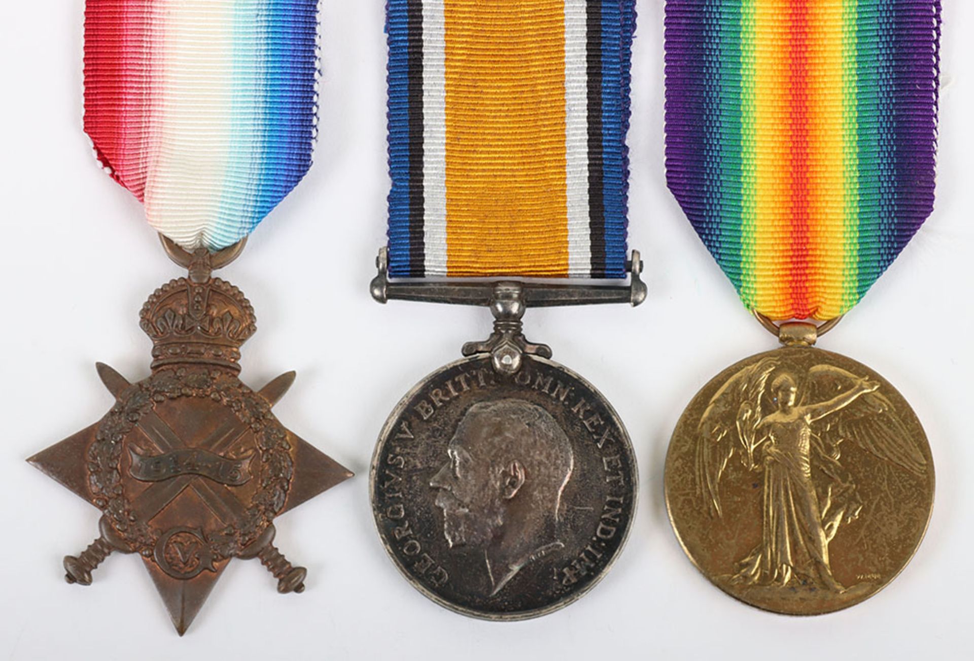 July 1916 Casualty 1914-15 Star Medal Trio to the 13th (County of London) Princess Louise’s Kensingt