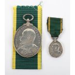 Edward VII Territorial Force Efficiency Medal to the Durham Royal Garrison Artillery