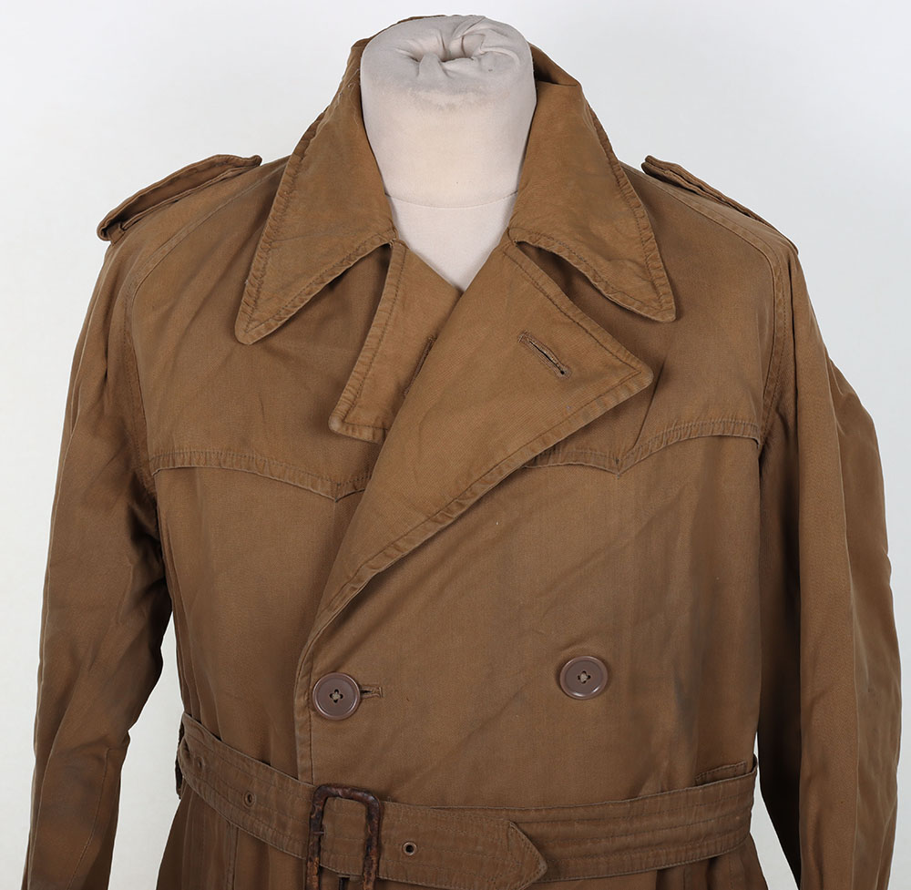 WW2 British Officers Trench Coat - Image 2 of 7