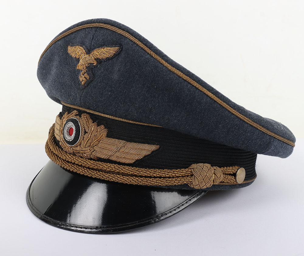 Rare WW2 German Luftwaffe Generals Peaked Cap by Erel - Image 6 of 9