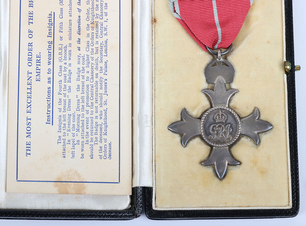 A Good Second World War Royal Air Force Volunteer Reserve, Air-Sea Rescue M.B.E. Medal Group of Eigh - Image 5 of 13