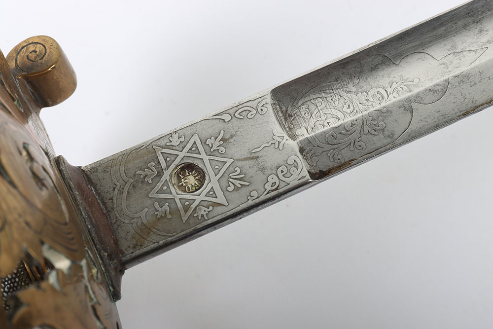 Scarce Victorian 1857 Pattern Officers Sword of the Hampshire Engineer Volunteers - Image 6 of 14