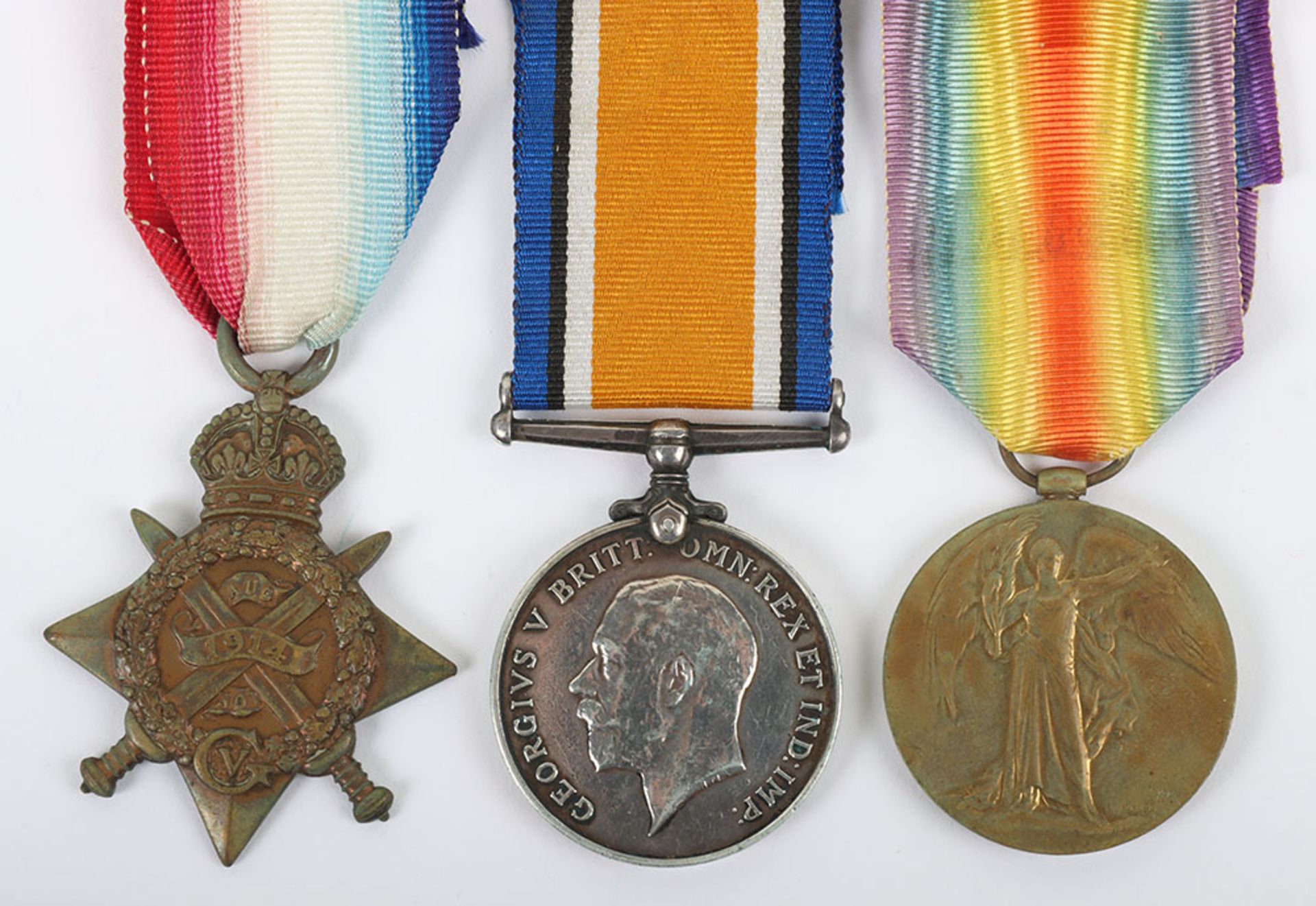 Great War 1914 Star Medal Trio to the 2nd Battalion The Queens (Royal West Surrey) Regiment