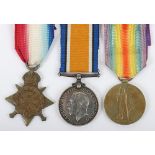 Great War 1914 Star Medal Trio to the 2nd Battalion The Queens (Royal West Surrey) Regiment
