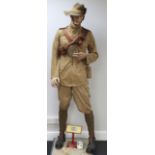 Post 1902 (Boer War) Full Uniform, Headdress and Equipment Mannequin of a Private in the 2nd Battali