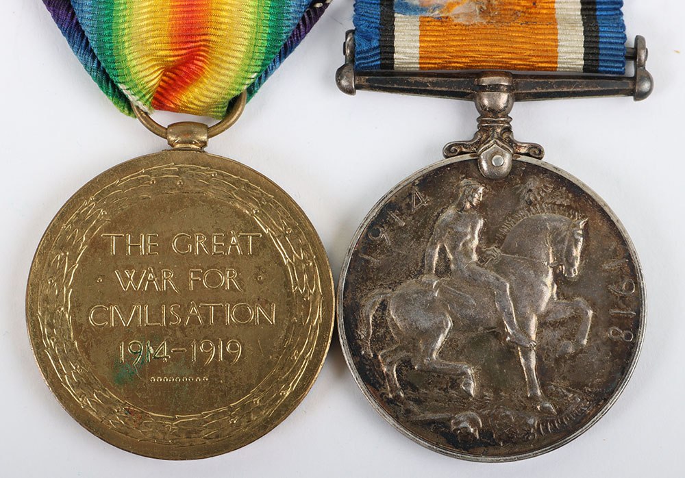 Great War 1919 Casualty Medal Pair to the 25th (County of London) London Regiment (Cyclists) - Image 5 of 6